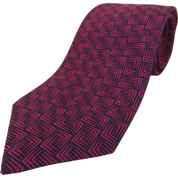 092148AE Gucci Tie Red Silk - Picture 1 of 7